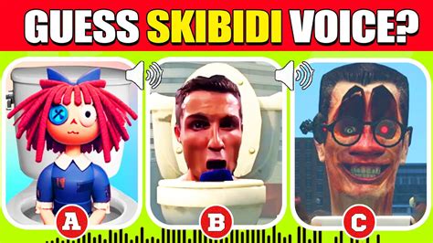 Guess The Monsters Voice Digital Circus Toilet Skibidi Siuuu Toilet