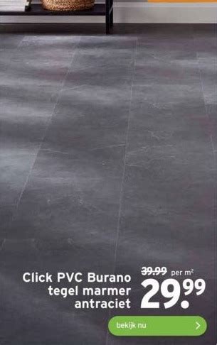 Click Pvc Burano Tegel Marmer Aanbieding Bij Gamma