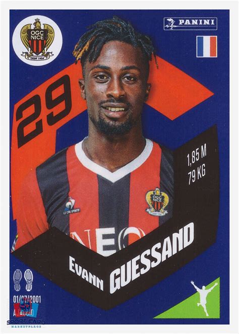 Panini Foot 2024 328 Evann Guessand OGC Nice