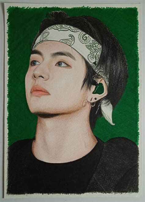 Kim Taehyung Bts Drawing By Ainy Art Saatchi Art