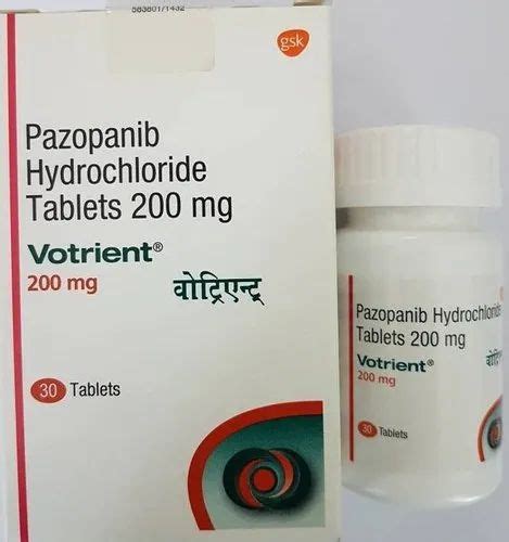 Votrient 200 Mg Pazopanib 30 Tablets In A Bottle At Rs 8000 Bottle In