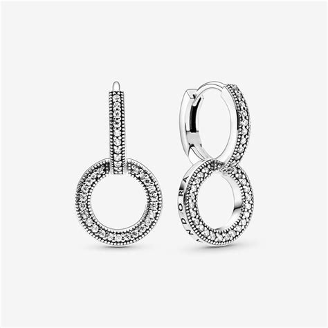 Sterling silver Hoop Earrings for women | Pandora US