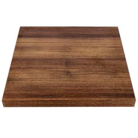 Plateau De Table Carr Bolero Mm Effet Bois Ch Ne Rustique Plateau