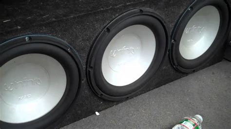 3x 12 Infinity Dvq Kappa Perfect Subwoofers Flexin Youtube