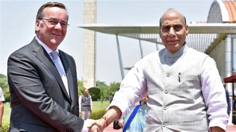 Indias Defence Minister Rajnath Singh Holds Bilateral Talks With German Counterpart Discusses