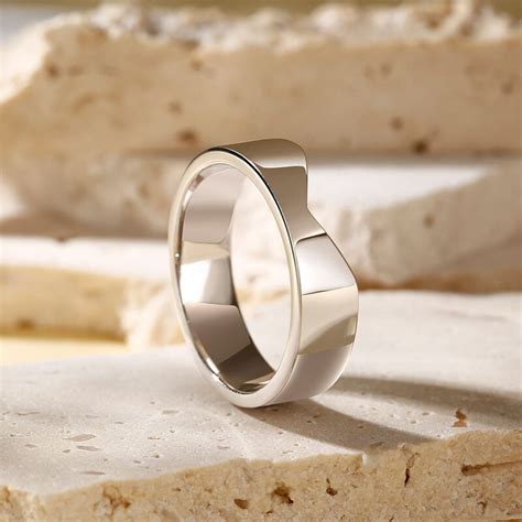 Jeulia Anillo Ancho Simple De Plata De Ley Para Hombre Jeulia Mx