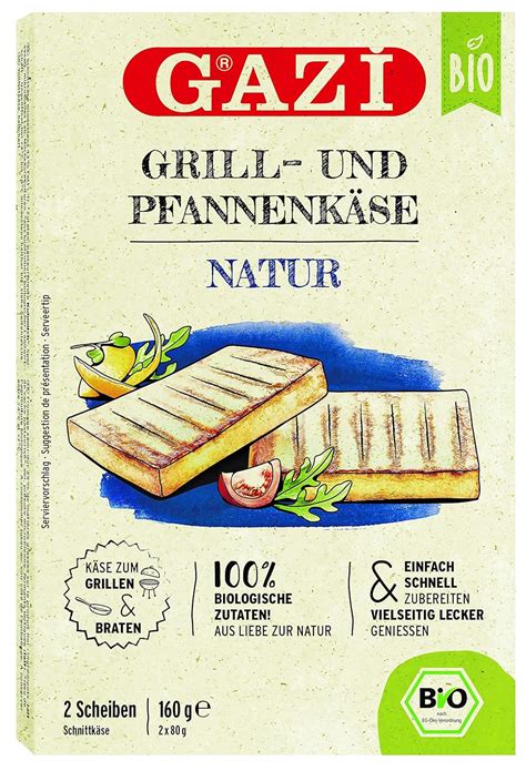 Gazi BIO Grill und Pfannenkäse Natur 3x 160gramm Pfannenkäse