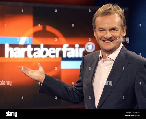 Ard Moderator Frank Plasberg Posiert Am Freitag Oktober In