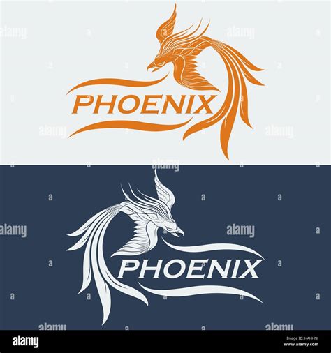 phoenix logo vector icon design Stock Vector Image & Art - Alamy