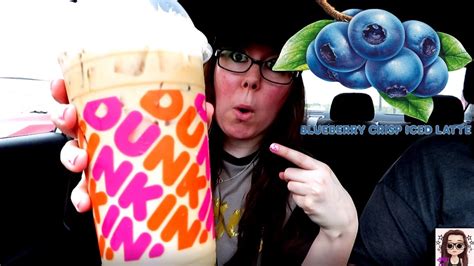 Dunkin Blueberry Crisp Latte Youtube