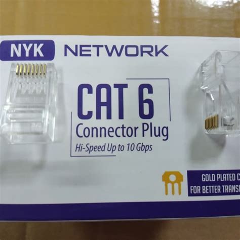 Jual Konektor Rj45 Lan Cat 6 NYK EYOTA DATAFAST ORI 50pcs Connector