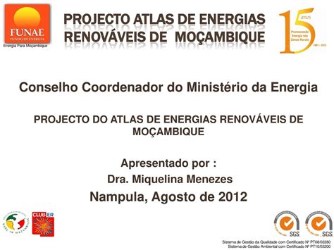 File PT Projecto do Atlas de Energias Renováveis de Moçambique Fundo de