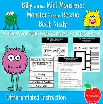 Billy and the Mini Monsters: Monsters to the Rescue- Book Study | TPT