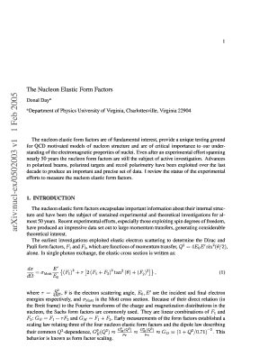 Fillable Online Cdsweb Cern The Nucleon Elastic Form Factors Cdsweb