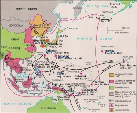 World War 2 Pacific Map Worksheet