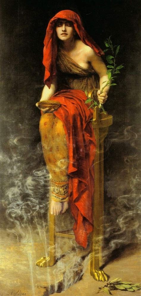 Priestess Of Delphi 1891 John Collier Dipinti Artistici