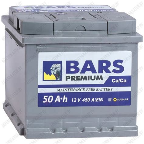 Аккумулятор Bars Premium / 50Ah / 450А - 12261