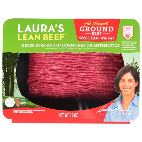 Save On Lauras Lean Ground Beef 96 Lean 4 Fat All Natural Order