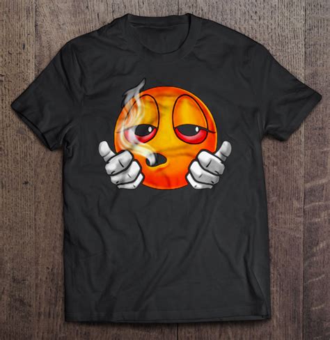 Two Thumbs Up Stoner Emoji T Shirts TeeHerivar