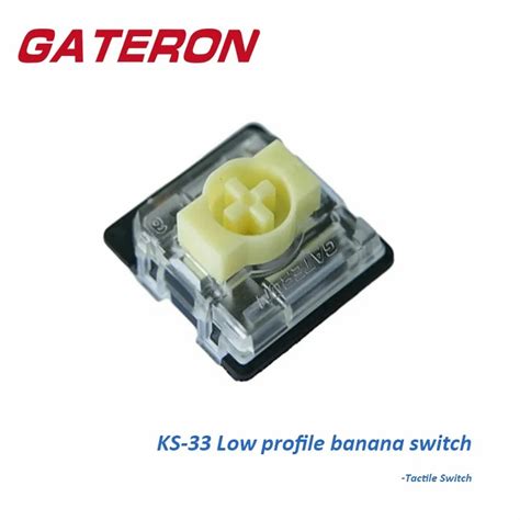 Gateron KS Low Profile Banana Switch Light Pin Green RGB DIY Hot Swap Gaming Mechanical