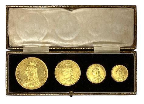 Lot 1 Queen Victoria Golden Jubilee Four Gold Coin