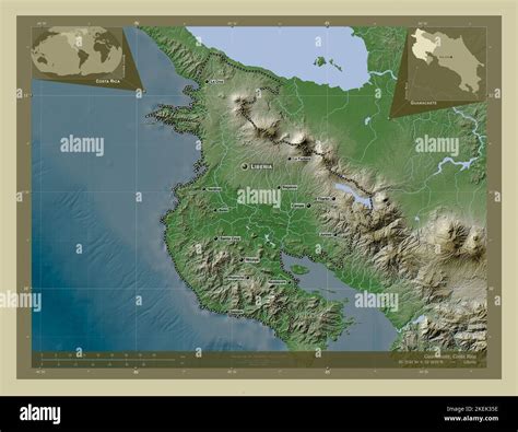 Guanacaste Province Of Costa Rica Elevation Map Colored In Wiki Style