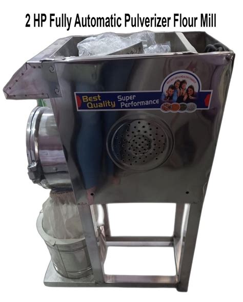 Stainless Steel Hp Fully Automatic Pulverizer Flour Mill Machine