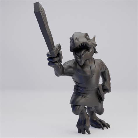 Hot Goblin ドラゴンボーン少年 ミニチュア ホットゴブリン 剣と鱗の戦士