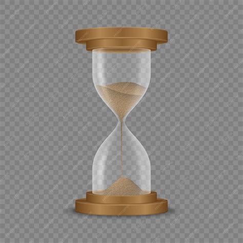 Premium Vector Sand Hourglass Clock