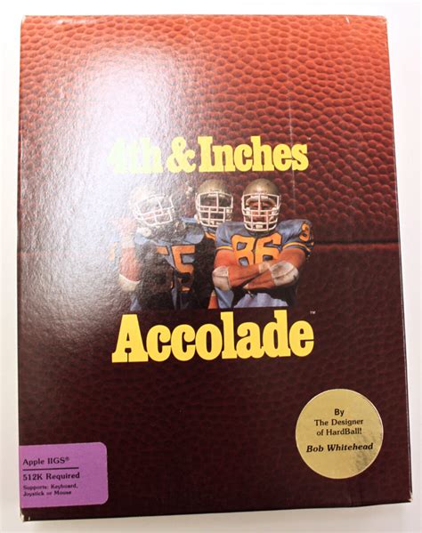 4th & Inches - football game | Vintage Apple