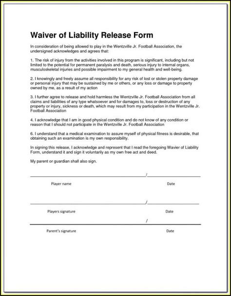 General Contractor Liability Waiver Form - Form : Resume Examples #ygKzLYz8P9