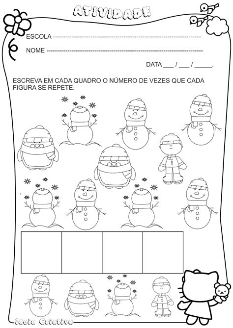 Atividade Inverno Ed Infantil