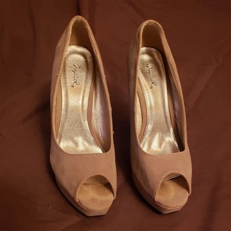 Qupid Shoes Qupid Nude Platform Peeptoe Heel Poshmark