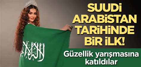 Suudi Arabistan tarihinde bir ilk Güzellik yarışmasına katıldılar