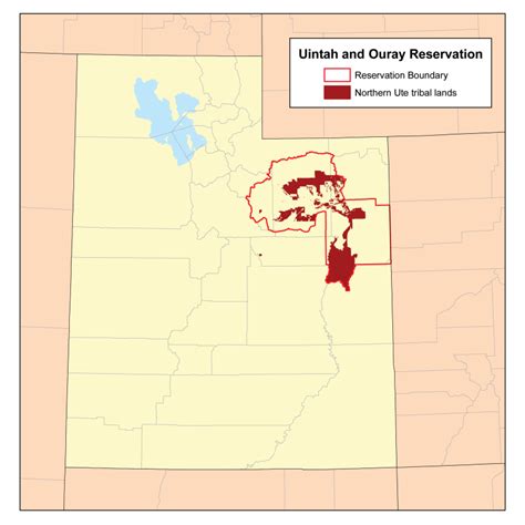 Northern Ute Reservation Map