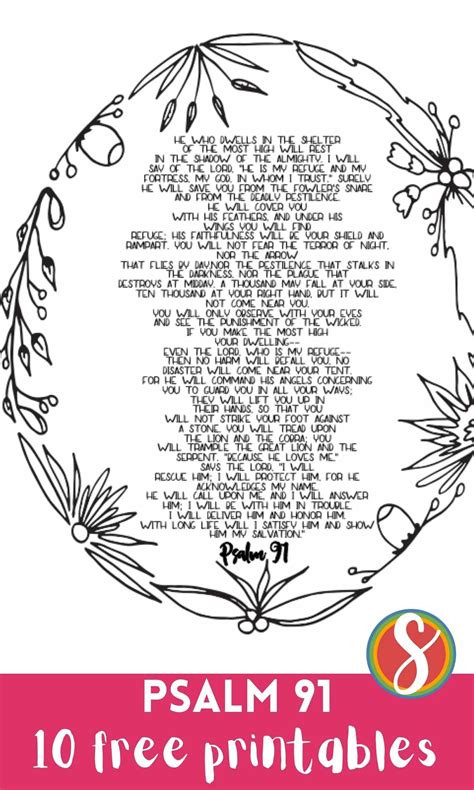Psalm 91 Free Printable - Totally Free Printables