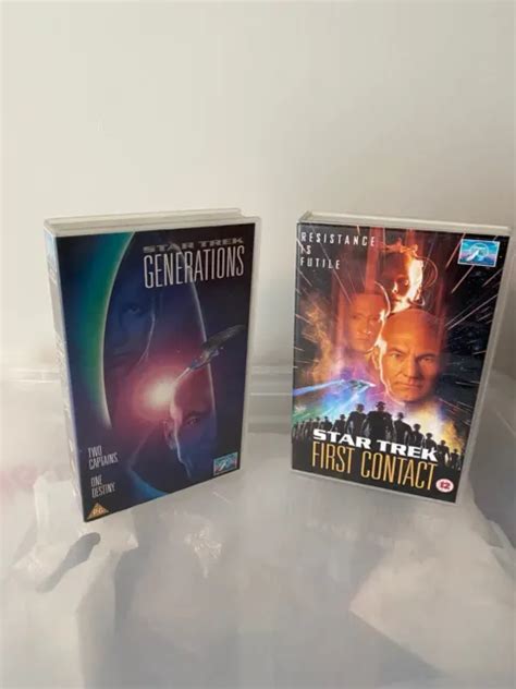 STAR TREK GENERATIONS First Contact VHS Video Big Box Ex Rental