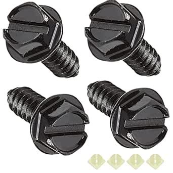 Amazon Venveal License Plate Screw Kit Black Stainless Steel