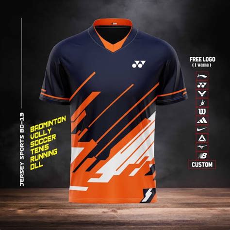 Jual Jersey Baju Kaos Badminton Bisa Custom Desain Free Nickname Bisa