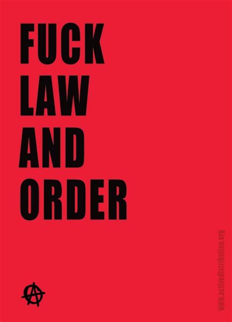 Fuck Law And Order Sticker Active Distribution