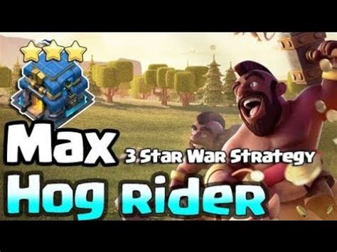 God Hog Rider Star Any Th War Bases Clash Of Clans War Youtube