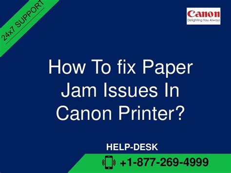 How To Fix Jam Paper Issues In Canon Printer