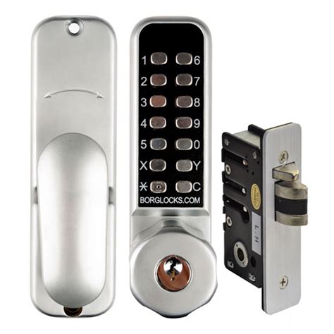 BORG DIGITAL LOCK 2702 SC KNOB H BACK KEY O RIDE 28MM LATCH ECP Borg