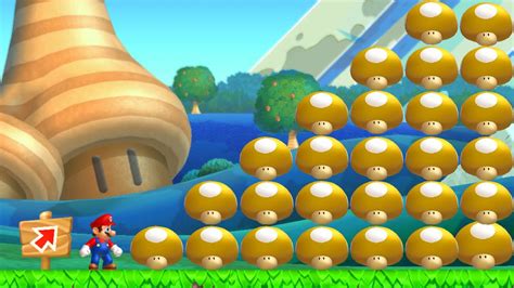 Can Mario Collect Golden Giga Mushrooms In New Super Mario Bros U