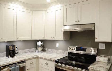 A Soffit And Shabby Cabinets Came Down And A Beautiful New Kitchen