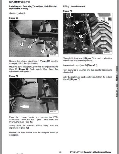 Bobcat Ct1021 Ct1025 Compact Tractor Service Manual