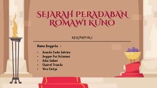 Ppt Sejarah Peradaban Romawi Kuno Kelompok Pptx