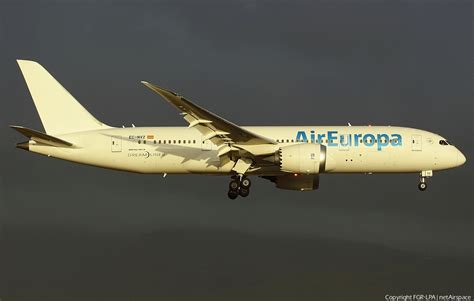 Air Europa Boeing Dreamliner Ec Nvz Photo Netairspace