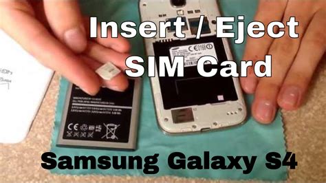 How To Insert And Remove A SIM Card Samsung Galaxy S4 YouTube