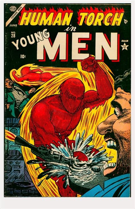 Pin By Steve Parys On Comic Book Art Human Torch Golden Age Comics